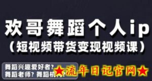 抖音舞蹈账号运营与变现实战课,舞蹈个人ip短视频带货变现-流年日记