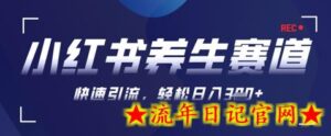 AI+可画生成小红书养生作品,新手暴力起号,矩阵操作,轻松日入3张+-流年日记