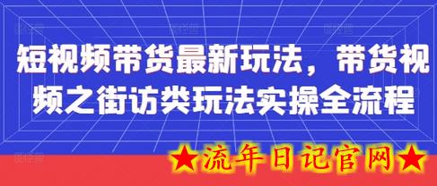 短视频带货最新玩法，带货视频之街访类玩法实操全流程-流年日记