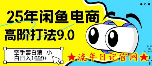 25年闲鱼电商高阶打法9.0，空手套白狼，小白日入几张-流年日记