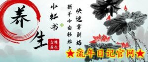 疯狂火爆,用Deepseek小红书平台的女性古声古韵养生爆款,小白轻松制作,快速拿到结果-流年日记