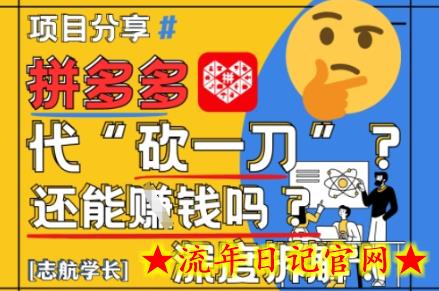 【2025最新】拼多多代坎助力项目深度拆解：还能挣钱吗?全流程玩法-流年日记