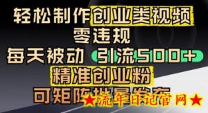 抖音引流创业粉,几分钟一个视频,非常暴力,小白直接可上手操作-流年日记