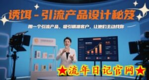 诱饵-引流产品设计秘笈,用一个引流产品,吸引精准客户,让他们主动找你-流年日记