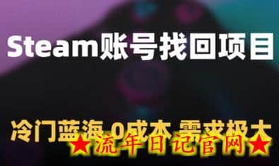 Steam账号找回项目，冷门蓝海，0成本，需求极大-流年日记