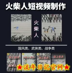 火柴人短视频-纸上谈兵,独一无二的视频展示风格,国风,战争动画,短视频差异化新赛道-流年日记