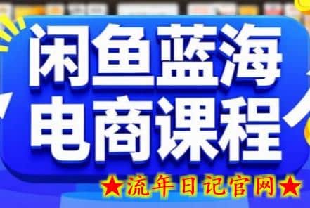 闲鱼蓝海电商课程，手把手助你快速上手，轻松实现闲鱼稳定盈利-流年日记