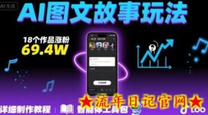 抖音爆火的ai图文故事玩法,18个作品涨粉69.4W,详细制作教程+智能体-流年日记
