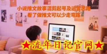 小说推文故事混剪起号及运营思路，看了做推文可以少走弯路-流年日记