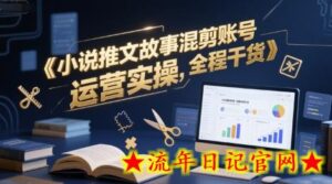 小说推文故事混剪账号运营实操，全程干货-流年日记