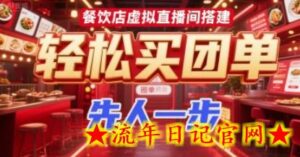 餐饮店虚拟直播间搭建，轻松买团单，先人一步-流年日记