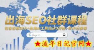 出海SEO社群课程,包含谷歌SEO+出海AI工具站从0开始+年中分享等-流年日记