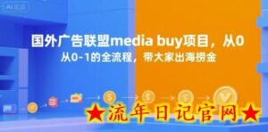 国外广告联盟media buy项目,从0-1的全流程,带大家出海捞金-流年日记