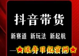 抖音短视频一刀不剪带货,不剪辑,不直播,每天发个视频,等着出单获取带货佣金-流年日记