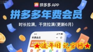 拼多多年费会员,实经验分享操,时长拉满,干货拉满(更新7月)-流年日记