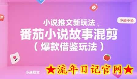 小说推文新玩法，番茄小说故事混剪（爆款借鉴玩法）-流年日记