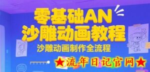 零基础AN沙雕动画教程,沙雕动画制作全流程-流年日记