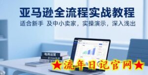 亚马逊全流程实战教程,适合新手及中小卖家,实操演示,深入浅出-流年日记