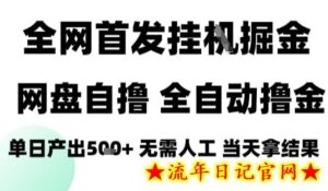 2025最新网盘自撸拉新，全自动运行，无需人工，日入4张+，小白可玩【揭秘】-流年日记