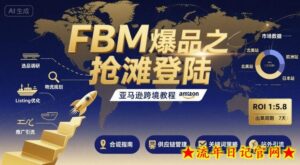 FBM爆品之抢滩登陆-亚马逊跨境教程-流年日记
