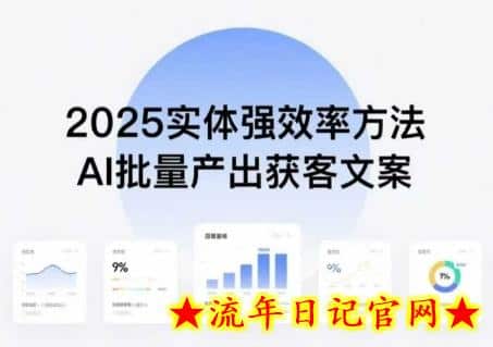 实体强效率方法：AI批量产出获客文案，2025年普通人拥抱AI，实现实体创收-流年日记