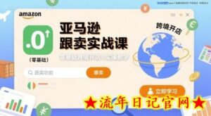亚马逊跟卖实战课,零基础跨境开店实操教学-流年日记