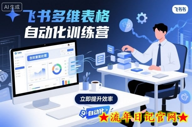 飞书多维表格自动化训练营，手把手教你告别重复处理，用多维表格开启高效办公新模式-流年日记