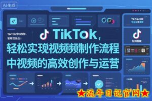 TikTok中视频制做流程,轻松实现Tk中视频的高效创作与运营-流年日记