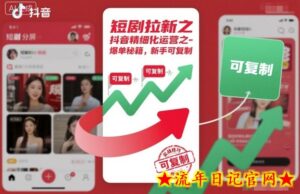 短剧拉新之抖音精细化运营之爆单秘籍，新手可复制-流年日记