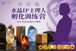 水晶IP主理人孵化训练营,五行水晶定制入门课程-流年日记