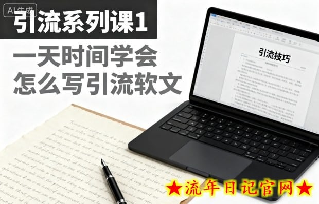 引流系列课1，一天时间学会怎么写引流软文-流年日记