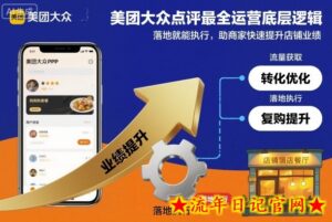 美团大众点评最全运营底层逻辑,落地就能执行,助商家快速提升店铺业绩-流年日记