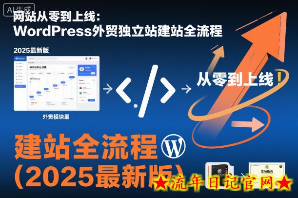 网站从零到上线：WordPress外贸独立站建站全流程（2025最新版）-流年日记