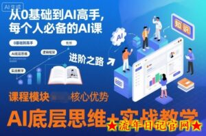 从0基础到AI高手,每个人必备的AI课,AI底层思维+实战教学-流年日记