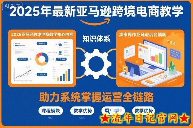 2025年最新亚马逊跨境电商教学，助力卖家系统掌握亚马逊运营全链路知识-流年日记