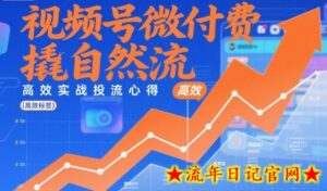 视频号微付费撬自然流,高效实战投流心得-流年日记