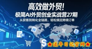 高效做外贸！极简AI外贸创业实战营27期，从获客到转化全链路，轻松搞定跨境订单-流年日记