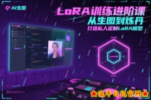 LoRA训练进阶课，从生图到炼丹，打造私人定制LoRA模型-流年日记