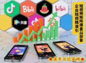 企业短视频精准引流矩阵获客,短视频矩阵爆量战法-流年日记