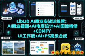 LibLIb AI商业实战训练营：AI商业插画+AI电商设计+AI图像精修+COMFY UI工作流+AI+PS高级合成-流年日记