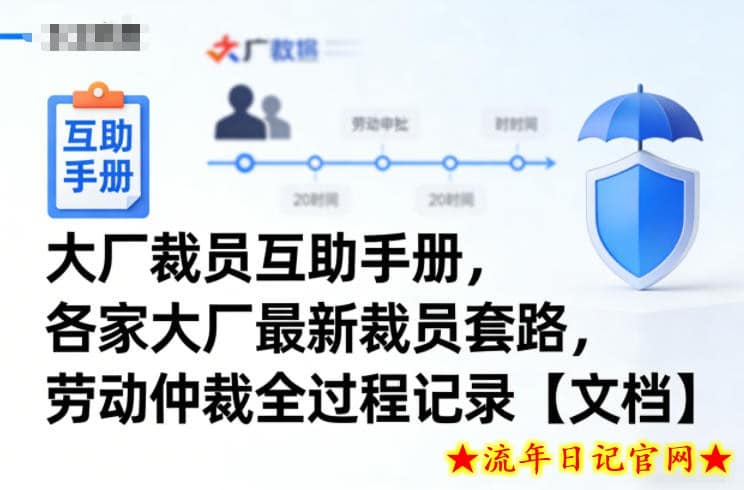 大厂裁员互助手册，各家大厂最新裁员套路，劳动仲裁全过程记录【文档】-流年日记