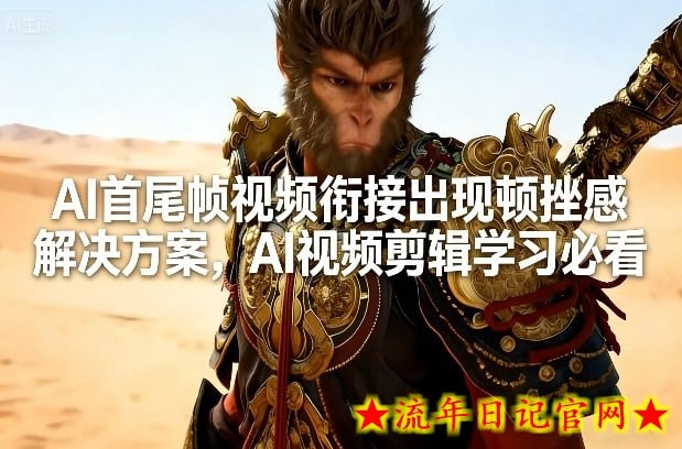 AI首尾帧视频衔接出现顿挫感解决方案，AI视频剪辑学习必看