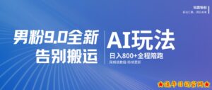 男粉9.0全新AI玩法，告别搬运，日入800+从0到1保姆级教程-流年日记