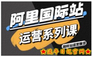 阿里国际站运营系列课,涵盖精准引流、直通车与全站推实战SOP,搭配AI效率工具包与高阶增长玩法(更新)-流年日记