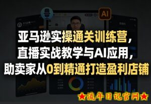 亚马逊实操通关训练营，直播实战教学与AI应用，助卖家从0到精通打造盈利店铺（更新3月）-流年日记