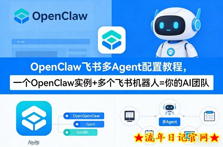 OpenClaw飞书多Agent配置教程(破局星球版)，一个OpenClaw实例+多个飞书机器人=你的AI团队