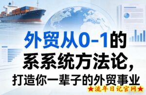 外贸从0-1的系统方法论，打造你一辈子的外贸事业-流年日记