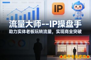 流量大师—IP操盘手，助力实体老板玩转流量，实现商业突破-流年日记