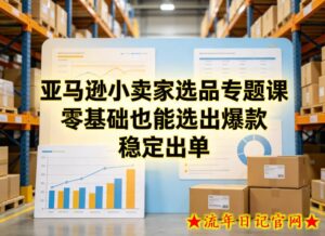 亚马逊小卖家选品专题课，零基础也能选出爆款，稳定出单-流年日记