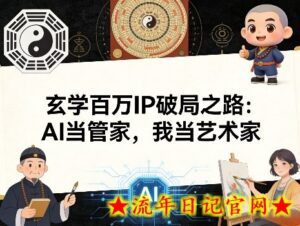 玄学百万IP破局之路：AI当管家，我当艺术家-流年日记